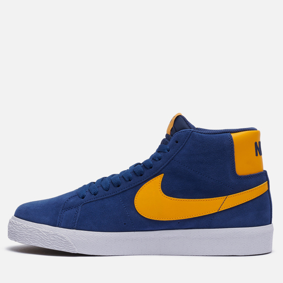 Мужские кроссовки Nike SB Zoom Blazer Mid Michigan Navy/University Gold/Navy/White