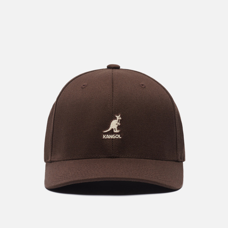 Кепка Kangol Wool Flexfit Baseball, цвет коричневый, размер L-XL