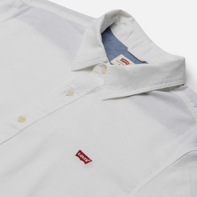 Мужская рубашка Levi's, цвет белый, размер L 86625-0002 Housemark Slim Fit - фото 2