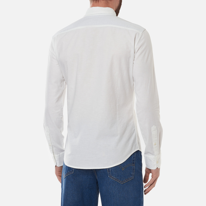 Мужская рубашка Levi's, цвет белый, размер L 86625-0002 Housemark Slim Fit - фото 4