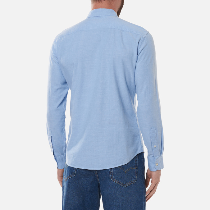 Мужская рубашка Levi's, цвет голубой, размер L 86625-0005 Housemark Slim Fit - фото 4