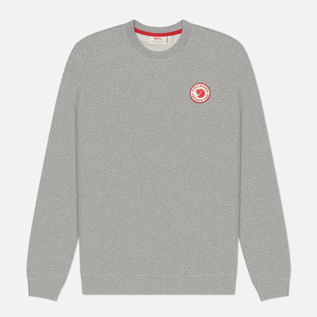 Мужская толстовка Fjallraven 1960 Logo Badge, цвет серый, размер L