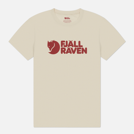 Мужская футболка Fjallraven Fjallraven Logo, цвет бежевый, размер XXL