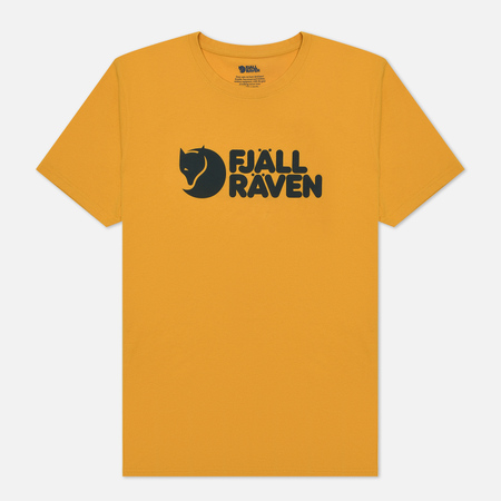 Мужская футболка Fjallraven Fjallraven Logo M, цвет жёлтый, размер L