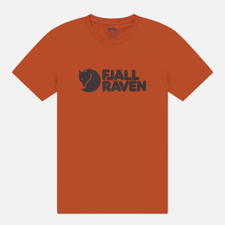 Мужская футболка Fjallraven Fjallraven Logo, цвет оранжевый, размер L