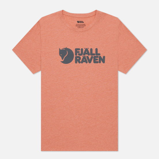 Мужская футболка Fjallraven Fjallraven Logo M Rowan Red/Melange
