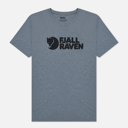 Мужская футболка Fjallraven Fjallraven Logo, цвет голубой