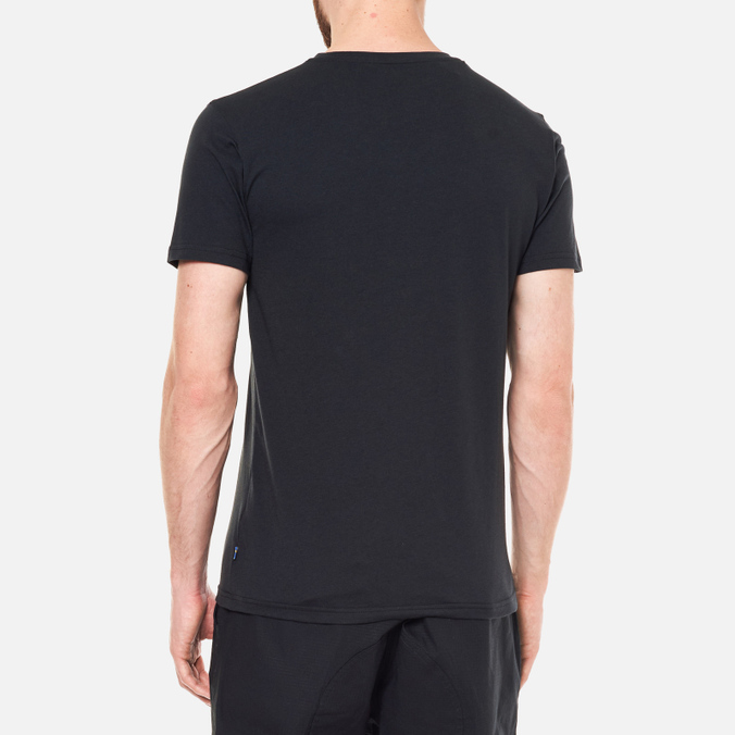 Мужская футболка Fjallraven, цвет чёрный, размер S 87310-550 Fjallraven Logo M - фото 4