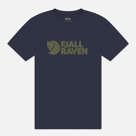 Мужская футболка Fjallraven Fjallraven Logo, цвет синий