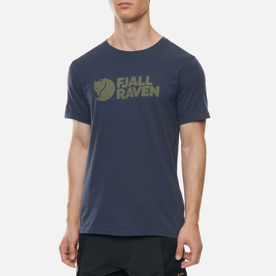 Мужская футболка Fjallraven Fjallraven Logo M Navy