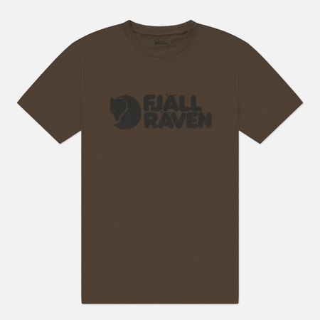 Мужская футболка Fjallraven Fjallraven Logo, цвет оливковый, размер M