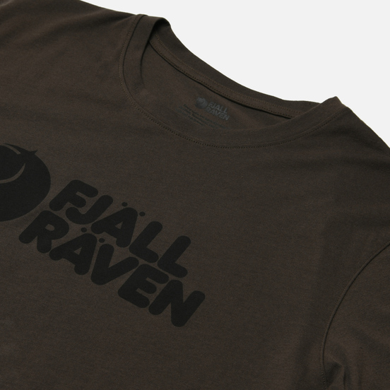 Мужская футболка Fjallraven Fjallraven Logo M Dark Olive