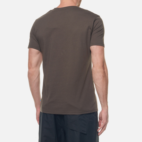 Мужская футболка Fjallraven Fjallraven Logo M Dark Olive