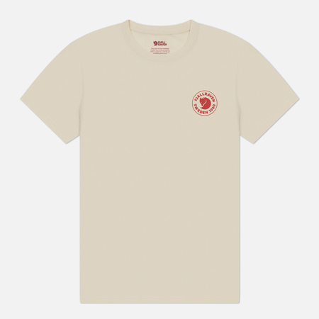 Мужская футболка Fjallraven 1960 Logo, цвет бежевый, размер L