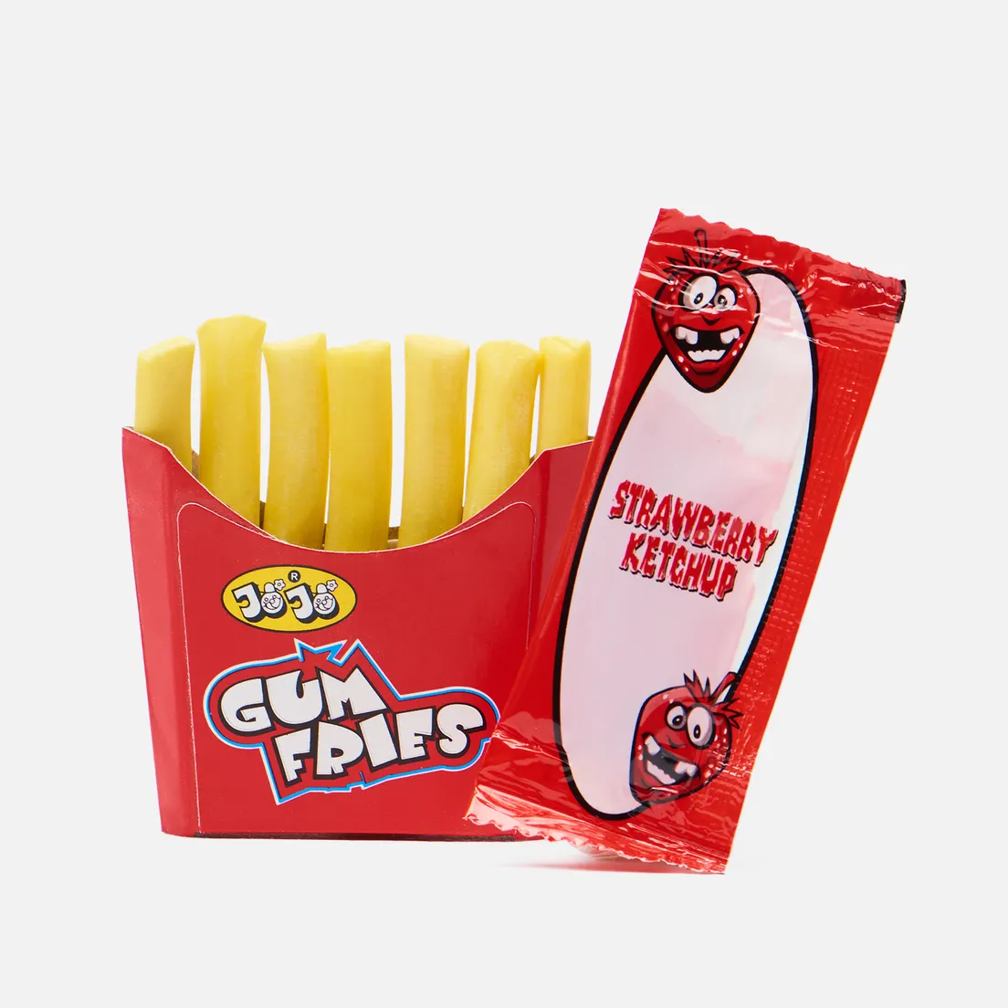 Jojo Жевательная резинка Fries With Candy Ketchup Tutti Frutti