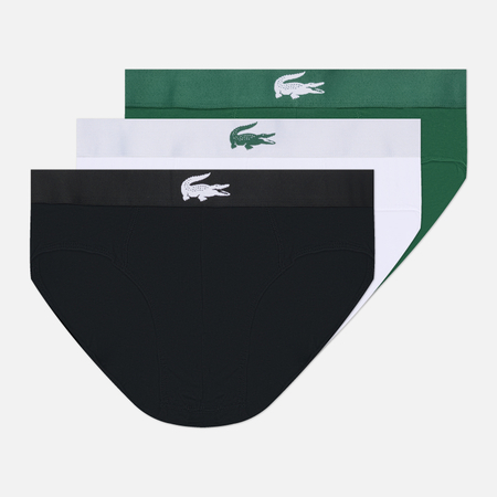 Комплект мужских трусов Lacoste Underwear 3-Pack Stretch Jersey Briefs, цвет комбинированный, размер XXL