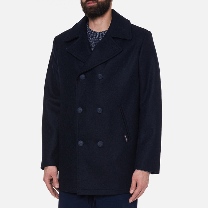 Мужское пальто Armor-Lux, цвет синий, размер 54 90329-300 Kermor Wool - фото 3