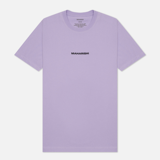 Мужская футболка maharishi Organic Military Type Embroidery Lavender