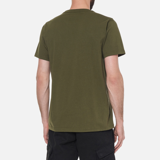 Мужская футболка maharishi Organic Military Type Embroidery Olive