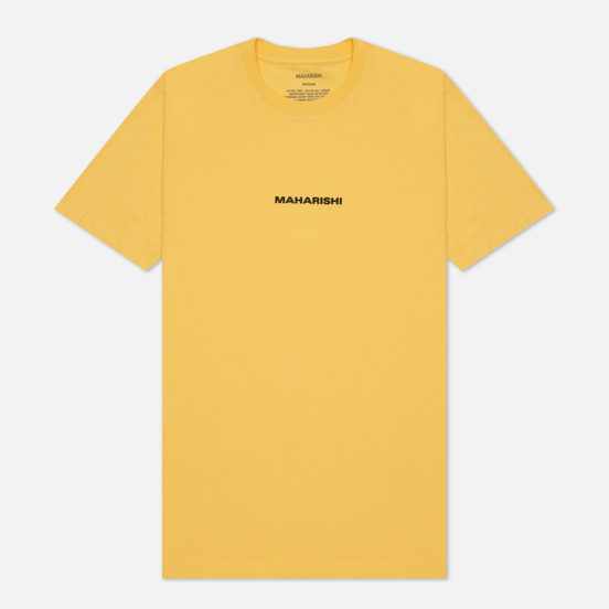 Мужская футболка maharishi Organic Military Type Embroidery Yellow