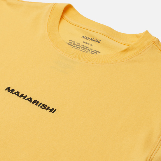 Мужская футболка maharishi Organic Military Type Embroidery Yellow