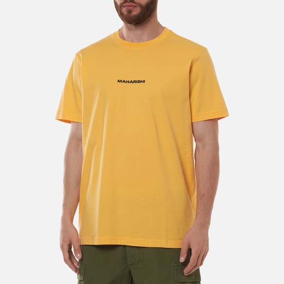 Мужская футболка maharishi Organic Military Type Embroidery Yellow