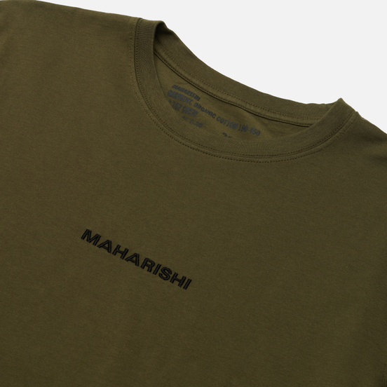 Мужской лонгслив maharishi Organic Military Type Embroidery Olive