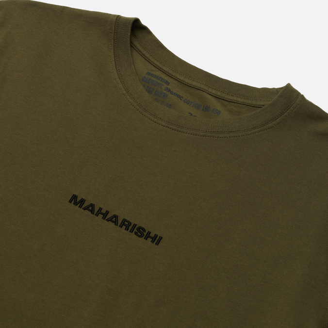 Мужской лонгслив Maharishi, цвет оливковый, размер L 9162-OLIVE Organic Military Type Embroidery - фото 2