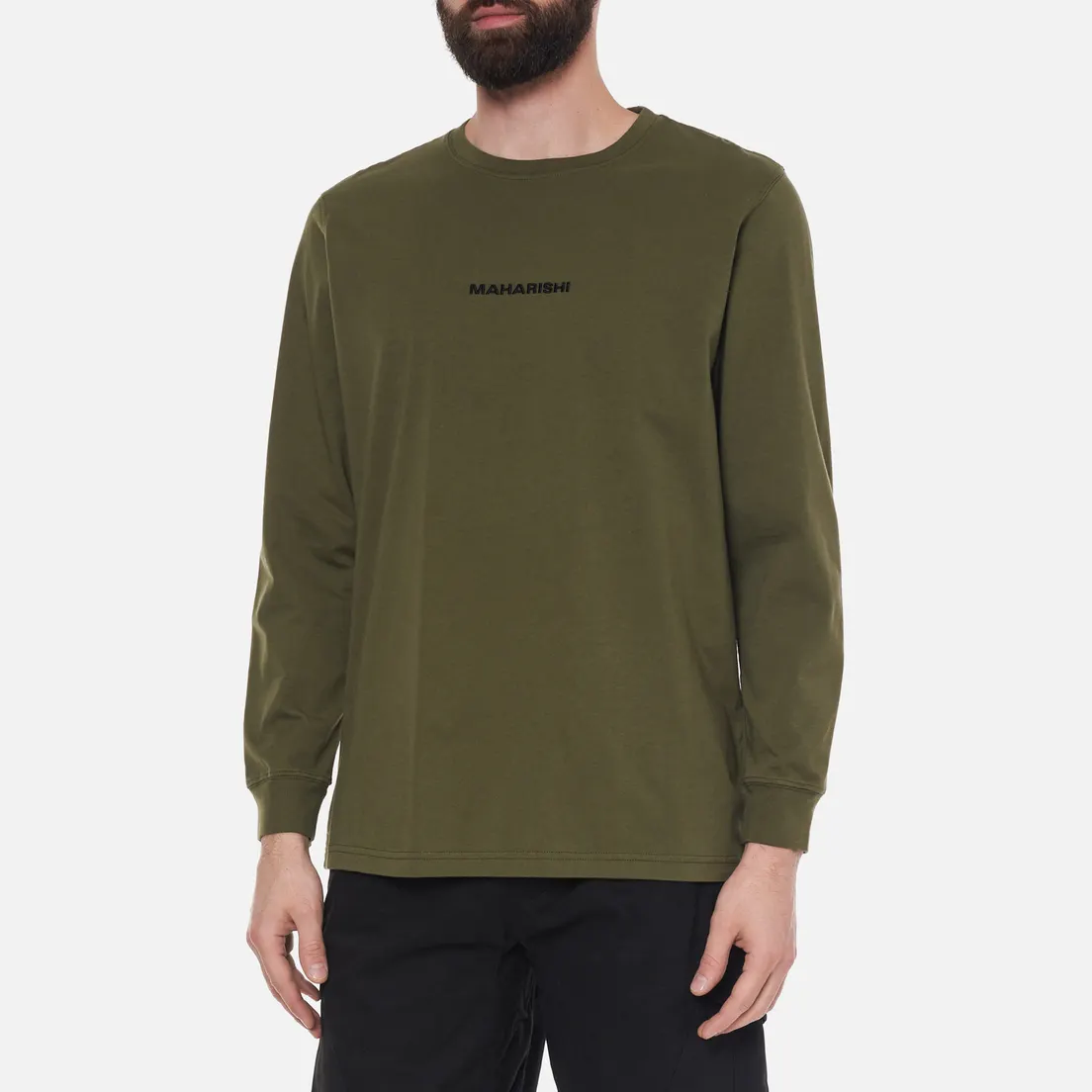 maharishi Мужской лонгслив Organic Military Type Embroidery