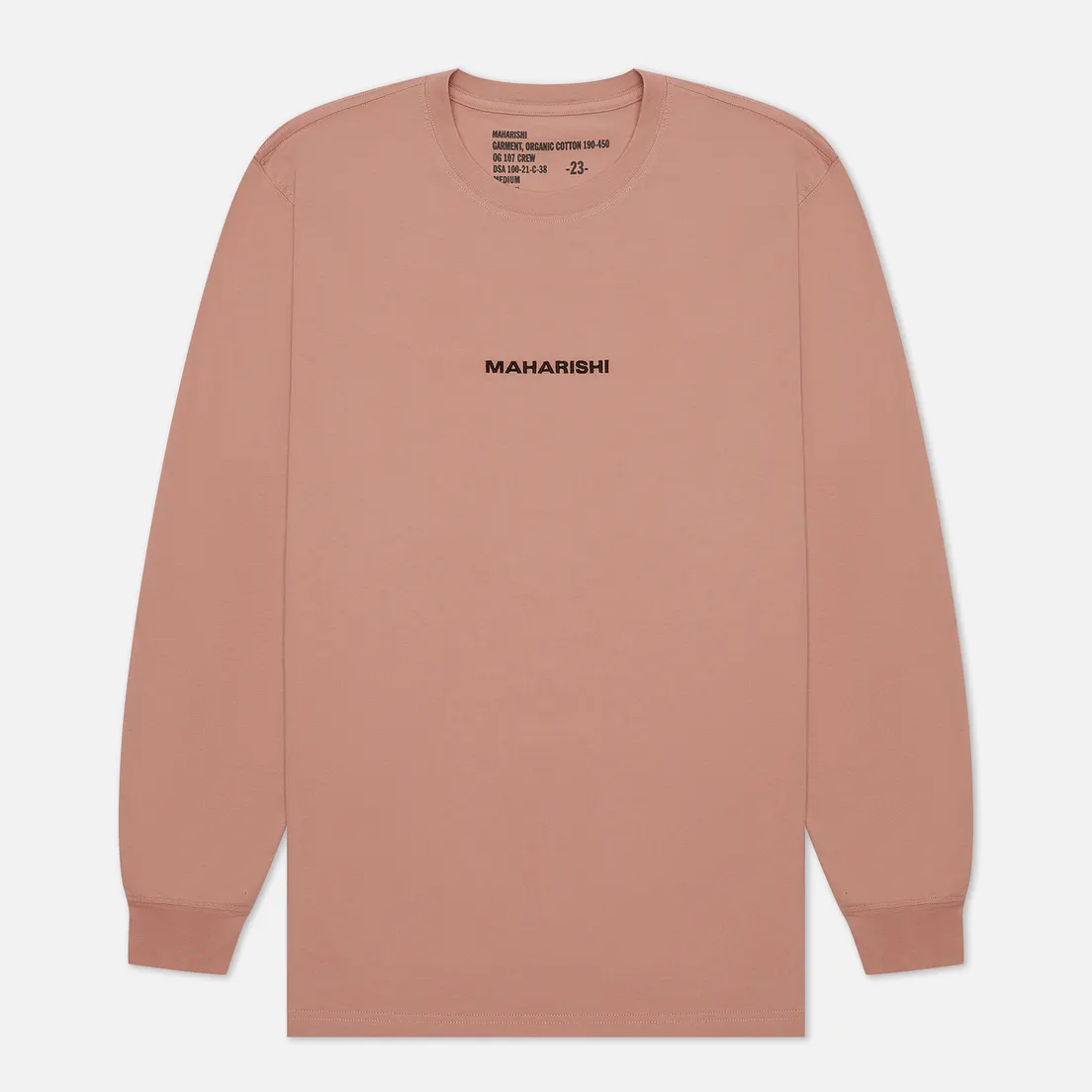 maharishi Мужской лонгслив Organic Military Type Embroidery