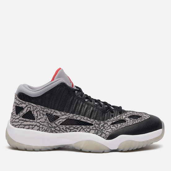 Мужские кроссовки Jordan Air Jordan 11 Retro Low IE Black Cement Black/Fire Red/Cement Grey/White