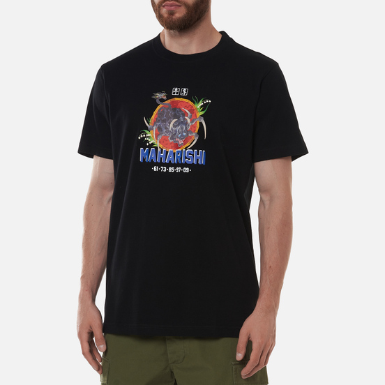 Мужская футболка maharishi Year Of The Spider Ox Black