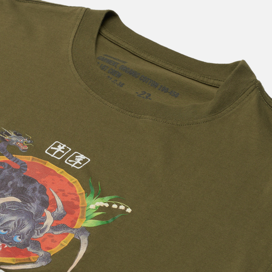 Мужская футболка maharishi Year Of The Spider Ox Olive