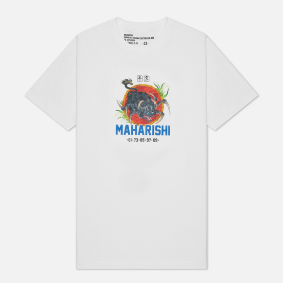 Мужская футболка maharishi Year Of The Spider Ox White