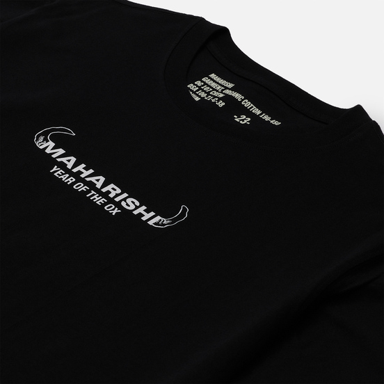 Мужская футболка maharishi Ushi-Oni Ox Black
