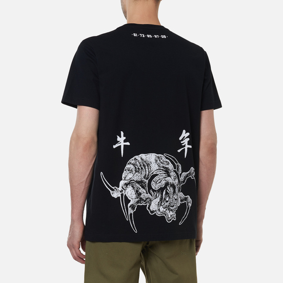 Мужская футболка maharishi Ushi-Oni Ox Black
