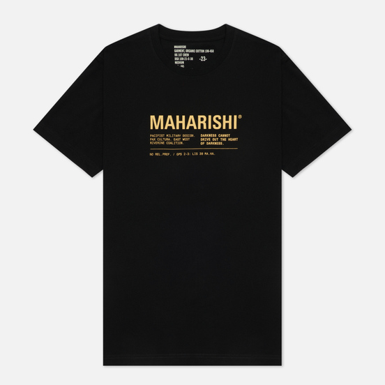 Мужская футболка maharishi Maha Miltype 21 Black
