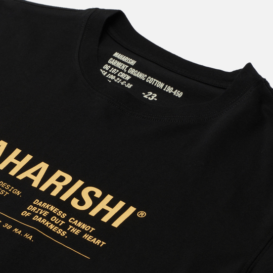 Мужская футболка maharishi Maha Miltype 21 Black