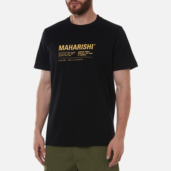 Мужская футболка maharishi Maha Miltype 21 Black