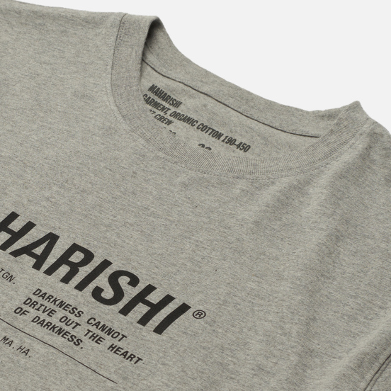 Мужская футболка maharishi Maha Miltype 21 Grey Marl