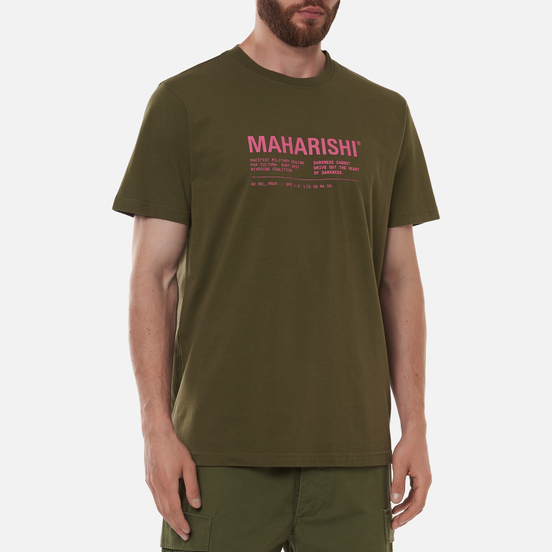 Мужская футболка maharishi Maha Miltype 21 Olive