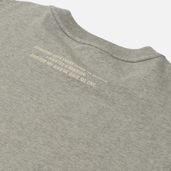 Мужская футболка maharishi Apocalypse Grey Marl