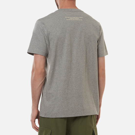 Мужская футболка maharishi Apocalypse Grey Marl