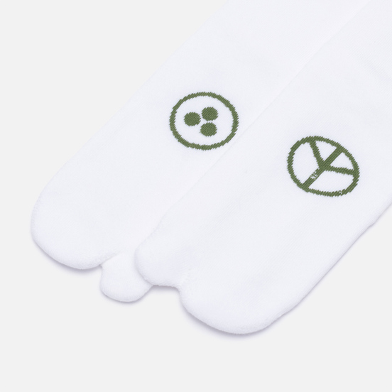 Комплект носков maharishi Miltype Tabi 3-Pack White/White/White