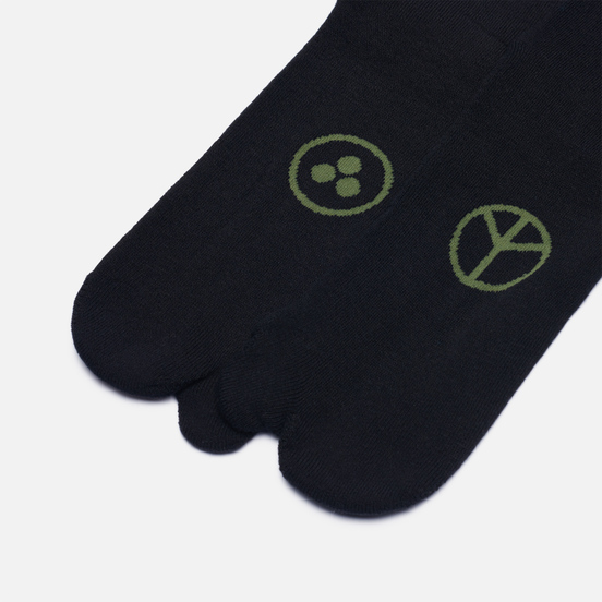 Комплект носков maharishi Miltype Tabi 3-Pack Black/Black/Black