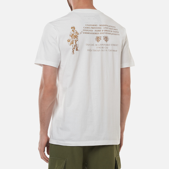 Мужская футболка maharishi Maha Gold Tailor White