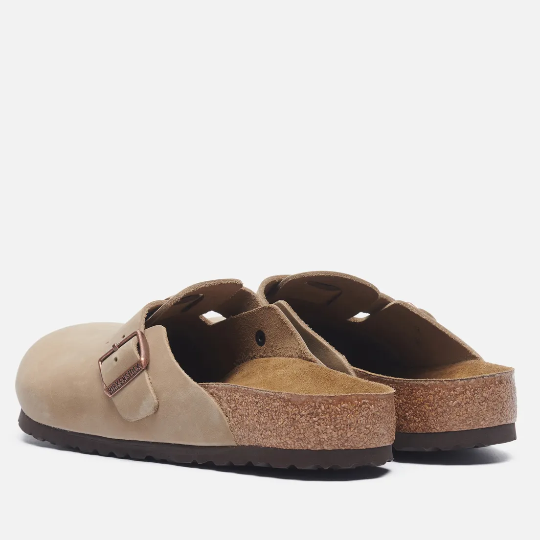 Birkenstock Сандалии Boston Natural Leather Oiled