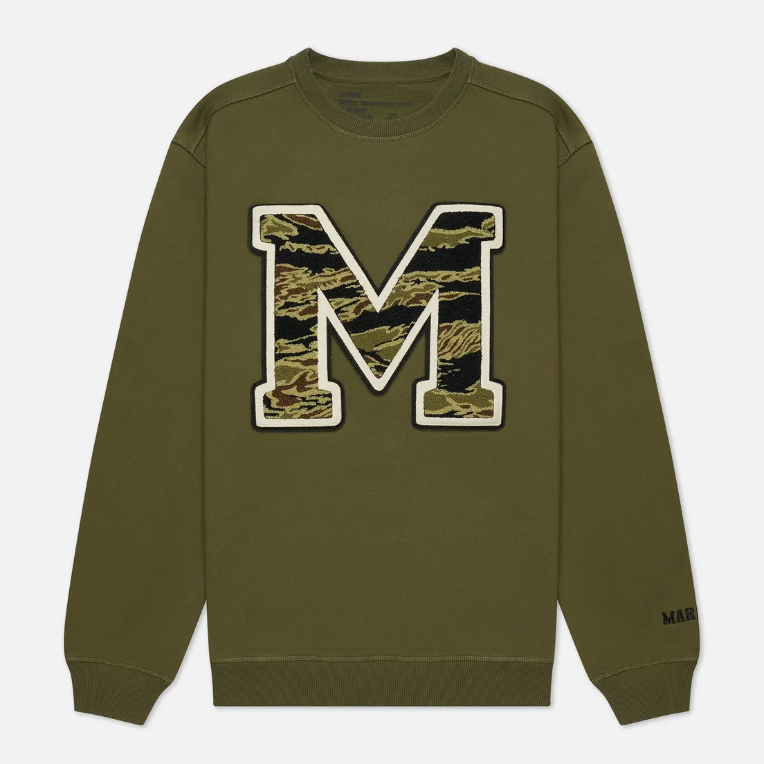 maharishi Мужская толстовка MA23 Embroidered Crew Golden Tiger Skins