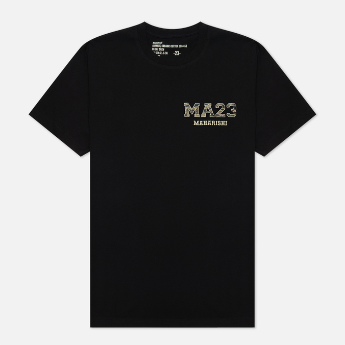 Мужская футболка maharishi, цвет чёрный, размер S 9709-BLACK MA23 Embroidered Golden Tiger Skins - фото 1