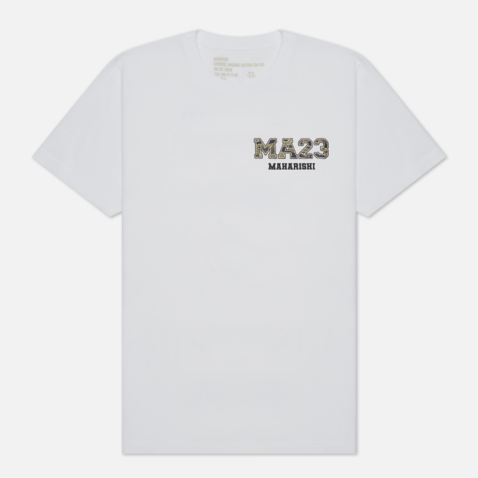 Мужская футболка maharishi, цвет белый, размер M 9709-WHITE MA23 Embroidered Golden Tiger Skins - фото 1